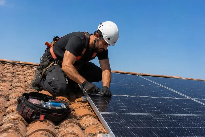 Maintenance et monitoring de panneaux solaires à Sainte-Blandine
