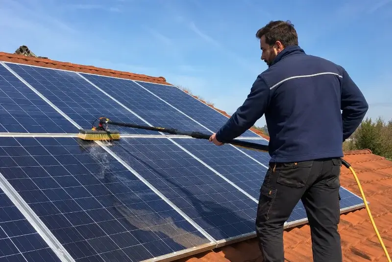 Nettoyage et entretien de panneaux solaires à Sainte-Blandine