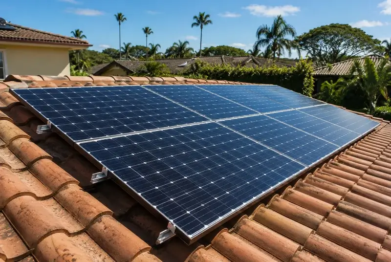 Installation de panneaux solaires à Sainte-Blandine